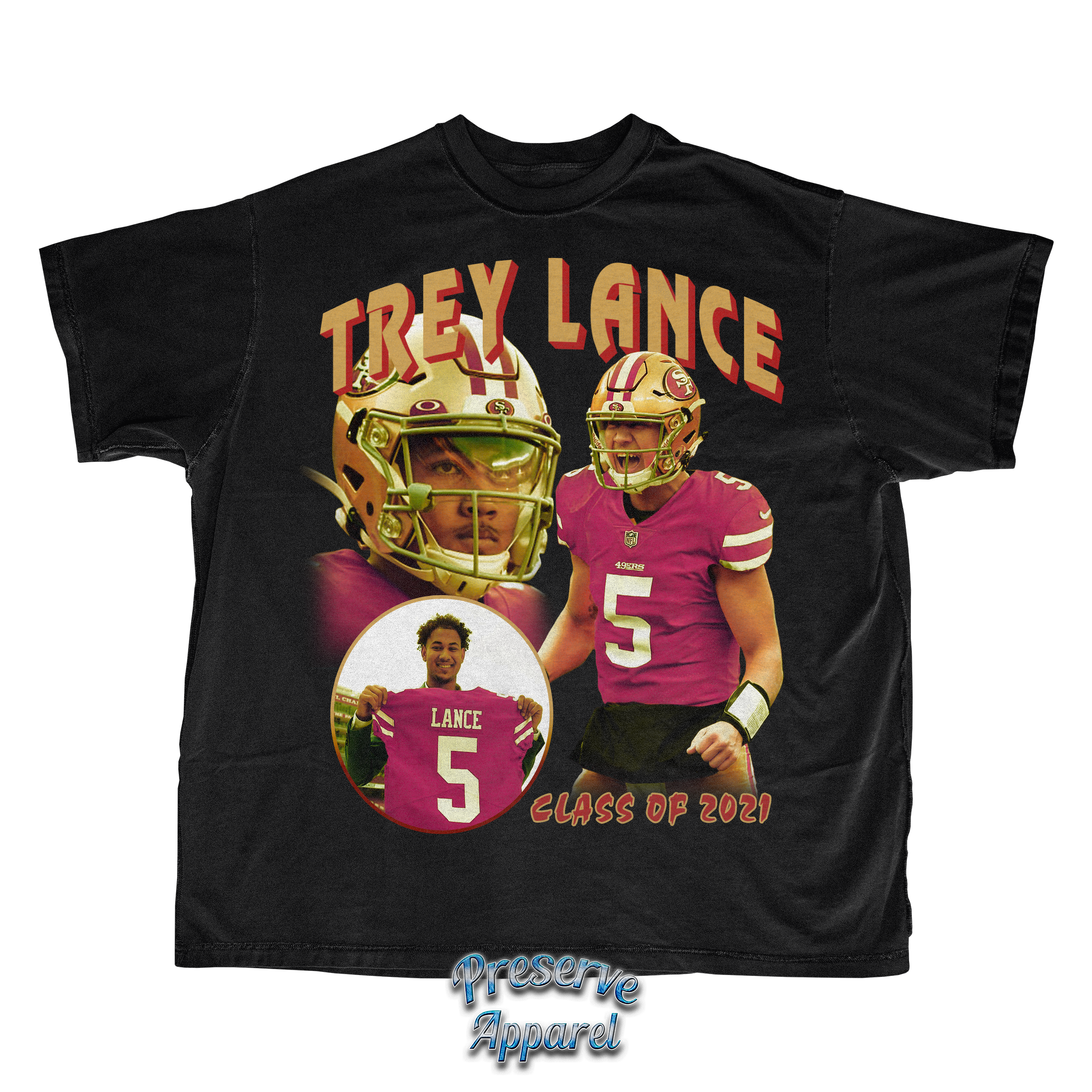 Trey Lance Jerseys, Trey Lance Shirt, Trey Lance Gear & Merchandise