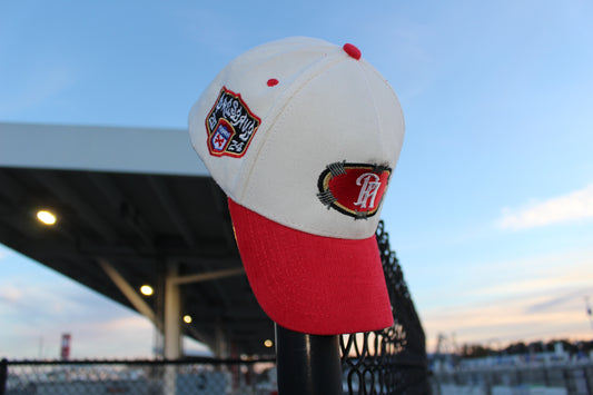 Faithful to the Bay Corduroy Snapback - White/Red